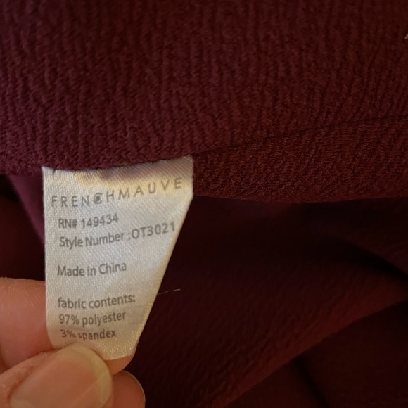 French Mauve Melanie Women's Burgundy Blazer Jacket XXL - Picture 7 of 7